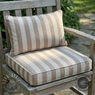 Dekorativna tkanina Linenlook Joyful basic stripe taupe