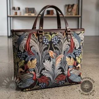Dekorativna tkanina GOBELIN premium Leafy paradise bird