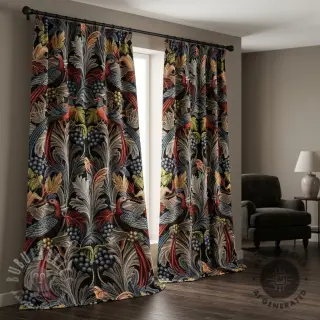 Dekorativna tkanina GOBELIN premium Leafy paradise bird
