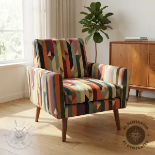 Dekorativna tkanina GOBELIN premium Graphic prism block