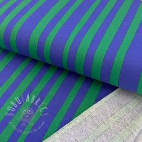Triko Stripes by JENNIFER BOURON blue green ORGANIC