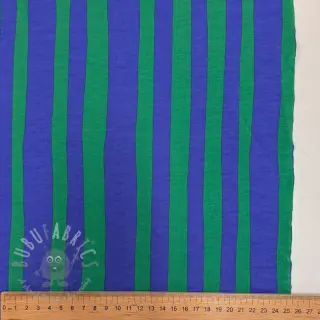 Triko Stripes by JENNIFER BOURON blue green ORGANIC