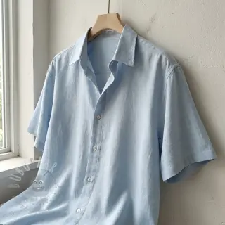 Viskoza s lanom WASHED light blue
