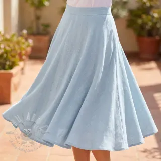 Viskoza s lanom WASHED light blue