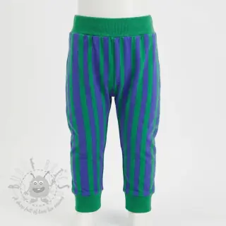 Triko Stripes by JENNIFER BOURON blue green ORGANIC