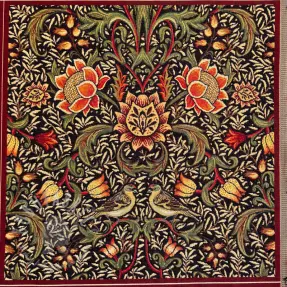 Dekorativna tkanina GOBELIN premium Graceful art craft black