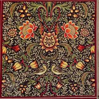 Dekorativna tkanina GOBELIN premium Graceful art craft black PANEL