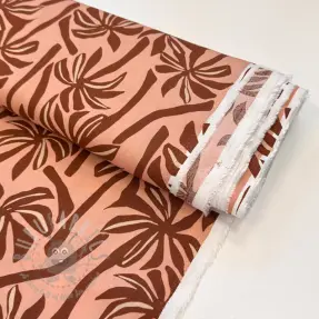 Viskoza RADIANCE Palmtrees peach