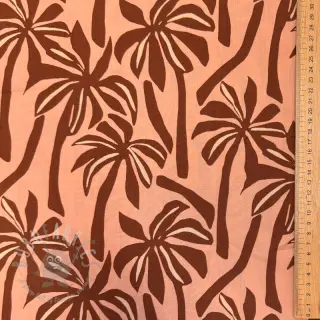 Viskoza RADIANCE Palmtrees peach