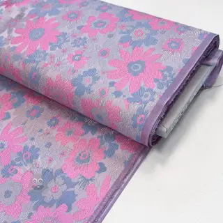 Tkanina za ženski kostim JACQUARD Flowers light lilac