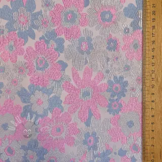 Tkanina za ženski kostim JACQUARD Flowers light lilac