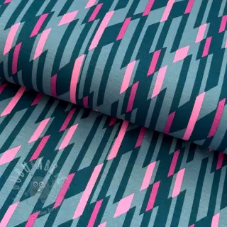 Tkanine za večernje i Ženske haljine PUNTA DI ROMA Abstract dark mint