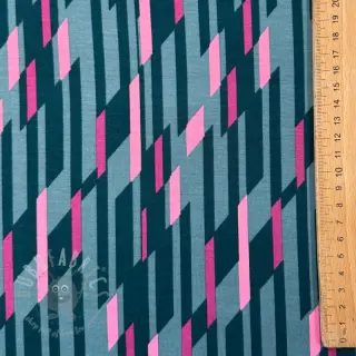Tkanine za večernje i Ženske haljine PUNTA DI ROMA Abstract dark mint