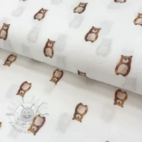Tetra Tkanina/Muslin Animals design B digital print ORGANIC