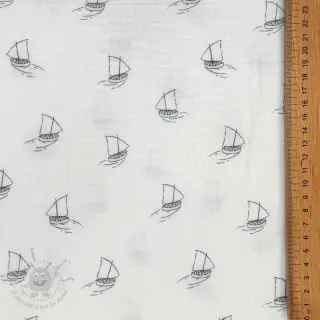 Tetra Tkanina/Muslin Boats white