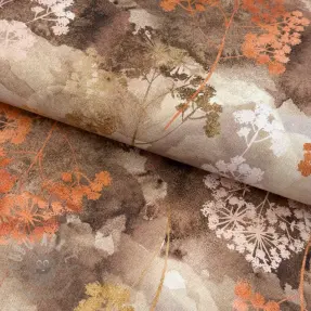 Dekorativna tkanina Flowers toffee digital print
