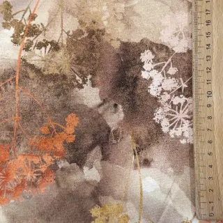 Dekorativna tkanina Flowers toffee digital print