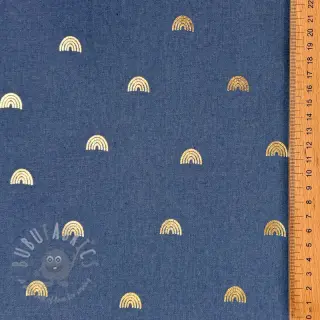 JEANS FOIL Rainbow indigo blue