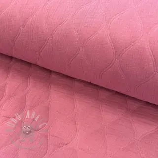 Tetra Tkanina/Muslin QUILT Wave mauve
