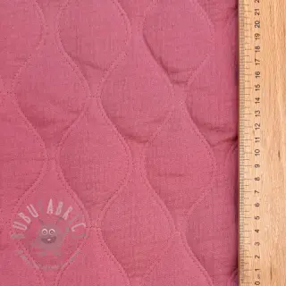 Tetra Tkanina/Muslin QUILT Wave mauve