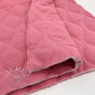 Tetra Tkanina/Muslin QUILT Wave mauve