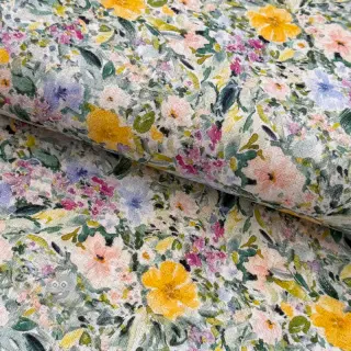 Viskoza s lanom CREPE Flowers Simi digital print