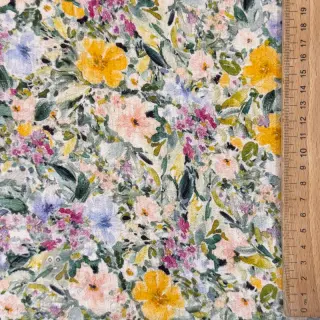 Viskoza s lanom CREPE Flowers Simi digital print