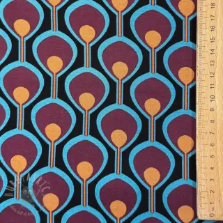 Viskoza ROSELLA STRETCH Abstract black