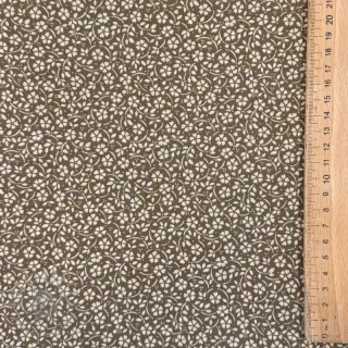 Pamuk Flowers and dots moss green