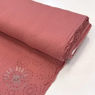 Tetra Tkanina/Muslin 1-side border blush
