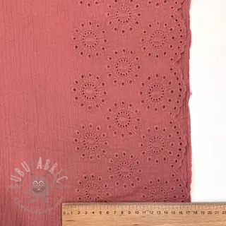 Tetra Tkanina/Muslin 1-side border blush