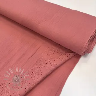 Tetra Tkanina/Muslin 1-side border blush