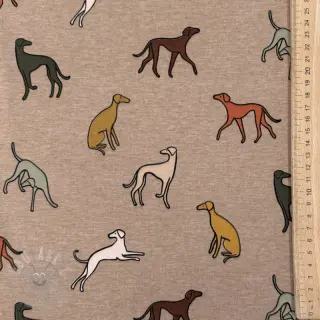 Jersey Dogs melange taupe