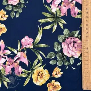 Tkanine za večernje i Ženske haljine SOFT SKIN navy