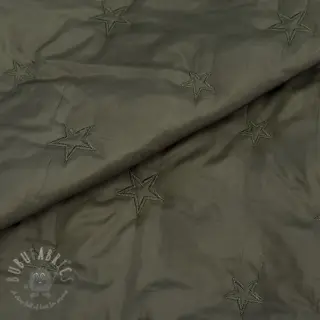 Prošivena tkanina Stars army green