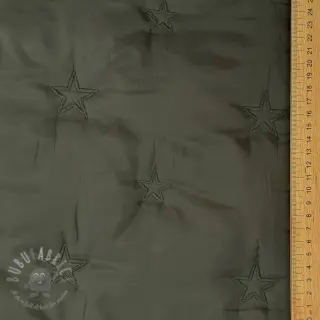 Prošivena tkanina Stars army green