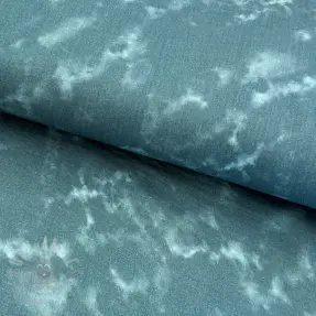 Tetra Tkanina/Muslin TIE DYE dark cyan