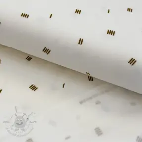 Triko materijal čupav SOFT Stripes ecru