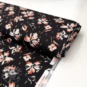 Viskoza LUREX Flowers black