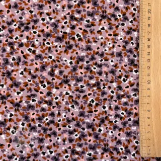 Triko materijal čupav SOFT Small flowers lilac