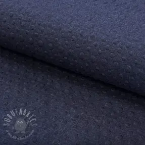 Triko Embossed indigo melange