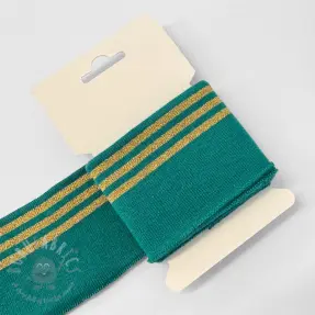 Pasica CUFF LUREX 7 cm teal/gold