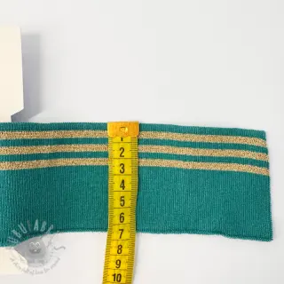 Pasica CUFF LUREX 7 cm teal/gold