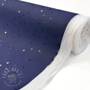 Tkanina za kabanice Dots navy