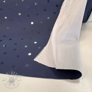 Tkanina za kabanice Dots navy
