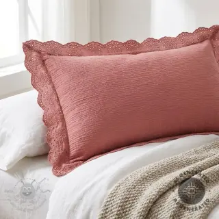 Tetra Tkanina/Muslin 1-side border blush