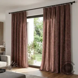 Dekorativna tkanina VELOURS DECO SQUARE brown