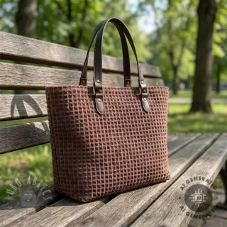 Dekorativna tkanina VELOURS DECO SQUARE brown