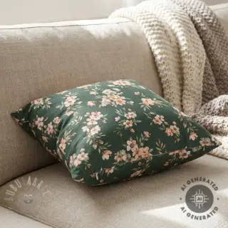 Dekorativna tkanina premium Soft painted blossom army digital print
