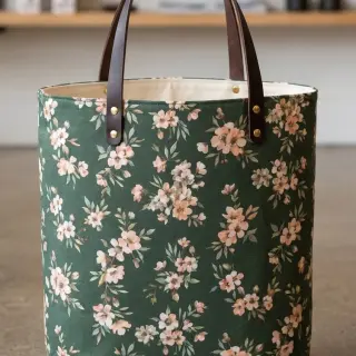 Dekorativna tkanina premium Soft painted blossom army digital print